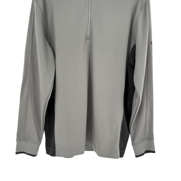 Nike Golf Pullover Cover Up Men’s LARGE Dri-FIT 1/2 Zip Gray Black Active 578673 - Picture 6 of 14